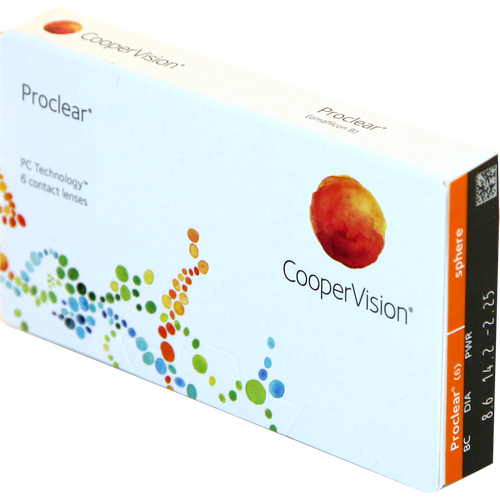 фото Контактные линзы CooperVision Proclear.., 6 шт., R 8,6, D +1,5, прозрачные, 1 уп.