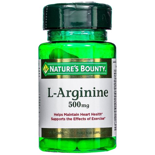 фото L-Arginine капс., 500 мг, 120 г, 50 шт.