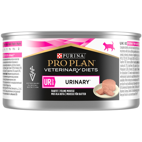 фото Консервы Purina Pro Plan VD FELINE UR для взрослых кошек при МКБ, мусс с индейкой, 195г