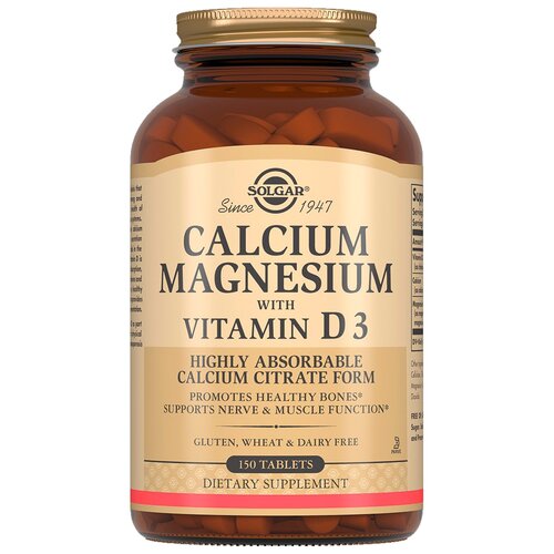 фото Solgar Calcium Magnesium with Vitamin D3 таб., 200 г, 150 шт.