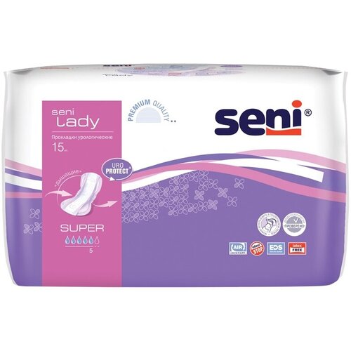 фото Прокладки урологические женские SENI LADY super 15 шт.