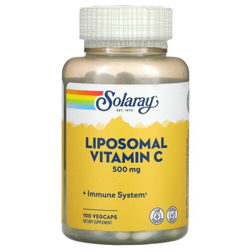 фото Капсулы Solaray Liposomal Vitamin C, 140 г, 500 мг, 100 шт.