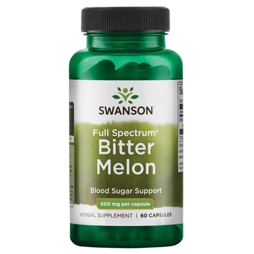 фото Swanson Full Spectrum Bitter Melon (Горькая дыня полного спектра) 500 мг 60 капсул