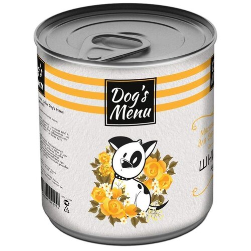 фото Влажный корм для собак Dog's Menu шницель куриный 1 уп. х 9 шт. х 750 г (для мелких и средних пород)