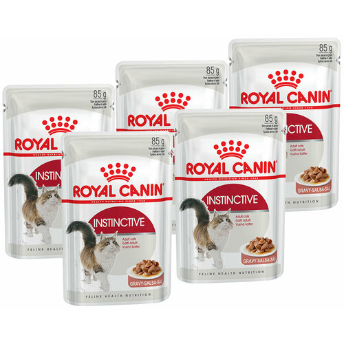 фото ROYAL CANIN INSTINCTIVE для взрослых кошек в соусе пауч 85 гр 85 гр х 5 шт