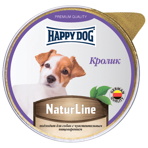 фото Влажный корм для собак Happy Dog NaturLine, при чувствительном пищеварении, кролик 1 уп. х 1 шт. х 125 г