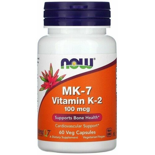 фото NOW Vitamin K-2 (MK7) 100 mcg 60 vcaps