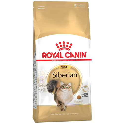 фото Сухой корм для кошек Royal Canin Siberian Adult сухой специально для породы Сибирская от 1 года до 12 лет 2 шт. х 2000 г (кусочки в соусе)