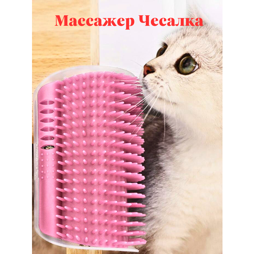 фото Расческа для кошек с кошачьей мятой чесалка угловая