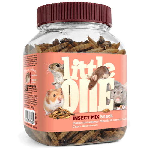 фото Лакомство для кроликов, хорьков Little One Snack Insect mix, 75 г