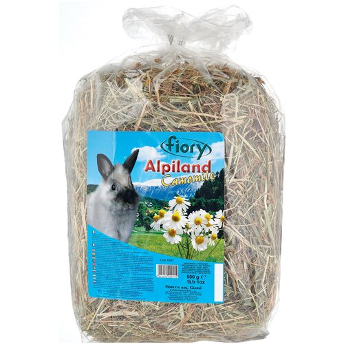 фото Сено Fiory Альпийское Alpiland Camomile с ромашкой 0.5 кг , 3уп.