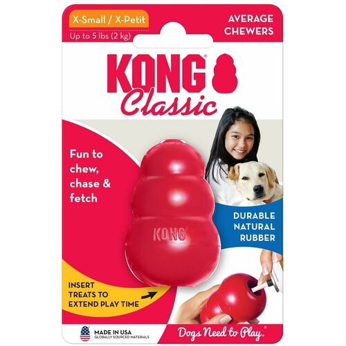 фото Игрушка Kong Classic XS для собак очень мелких пород, до 2 кг