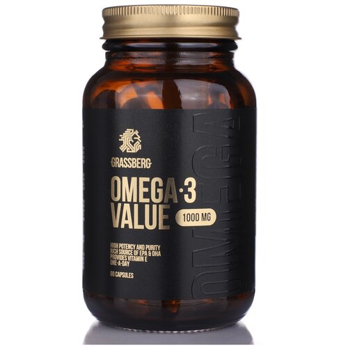 фото Grassberg Omega-3 Value капс., 1000 мг, 60 шт.