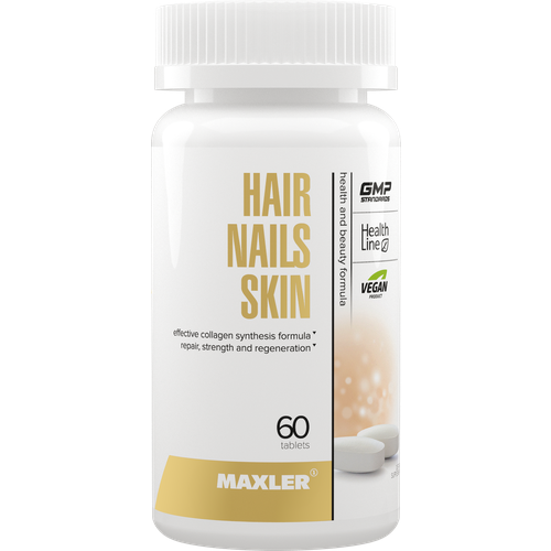 фото Витаминный комплекс для красоты волос, кожи и ногтей Maxler Hair Nails Skin - 60 таблеток