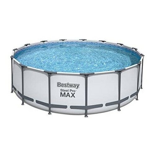 фото Бассейн Bestway 56438 каркасный Steel Pro MAX, 457 х 122 см, с тентом, без подстилки, 457х122 см, 122х122 см