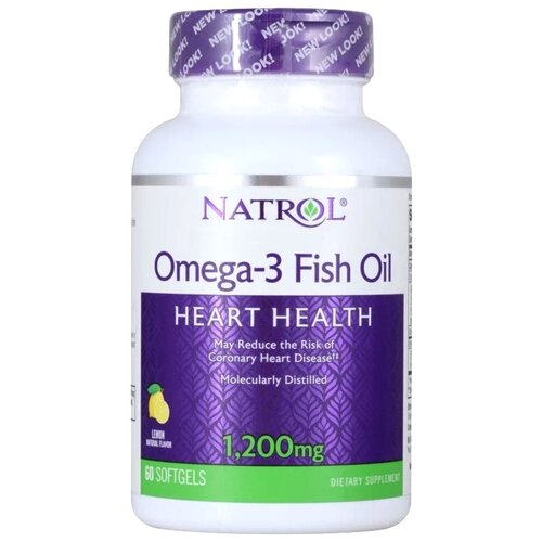 фото Omega-3 Fish Oil капс., 1200 мг, 140 г, 60 шт., лимон