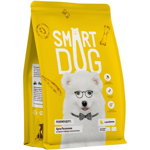 фото Сухой корм для щенков Smart Dog с цыпленком 1 уп. х 2 шт. х 3000 г