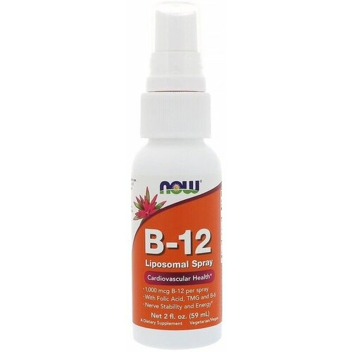 фото Витамин B12 NOW B12 Liposomal Spray 59 ml / Нау В12 липосомальный спрей 59 мл