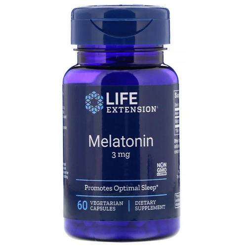 фото Капсулы Life Extension Melatonin, 32 г, 3 мг, 60 шт.