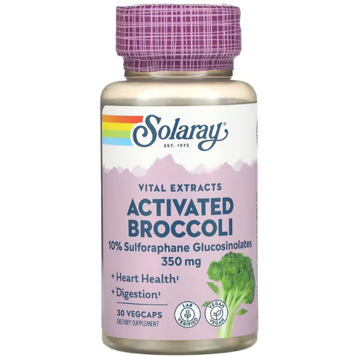 фото Solaray Activated Broccoli 350 mg (10% Sulforaphane Glucosinolates) 30 вег капсул (Solaray)