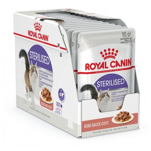 фото Влажный корм для стерилизованных кошек Royal Canin Sterilised (в соусе) 12 шт. х 85 г (кусочки в желе)