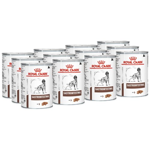 фото Влажный корм для собак Royal Canin Gastro Intestinal, при болезнях ЖКТ 1 уп. х 12 шт. х 400 г