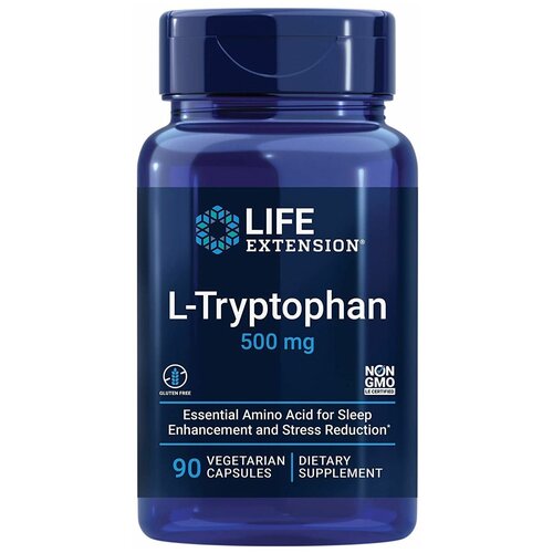 фото Life Extension L-Tryptophan (L-триптофан) 500 мг 90 капсул