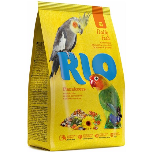 фото RIO корм Daily feed для средних попугаев, 500 г