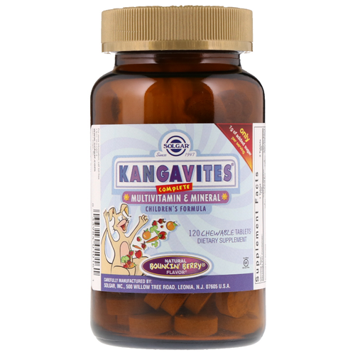 фото Solgar Kangavites Complete Multivitamin & Mineral таб. жев., 100 мл, 100 г, 120 шт.