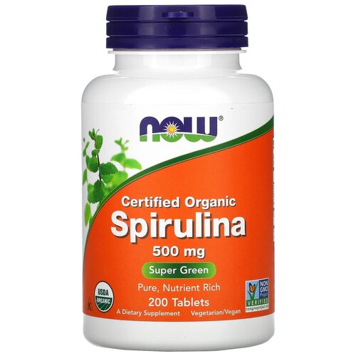 фото Spirulina таб., 500 мг, 250 мл, 138 г, 200 шт.