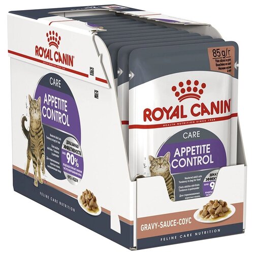 фото Влажный корм для стерилизованных кошек Royal Canin Appetite Control Care, 12 шт. х 85 г (кусочки в желе)