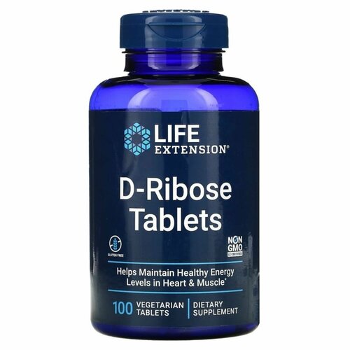 фото Life Extension D-Ribose Tablets, Д-Рибоза 100 таблеток