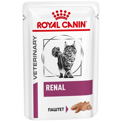 фото Влажный корм для кошек Royal Canin Renal, при проблемах с почками 12 шт. х 85 г (кусочки в соусе)