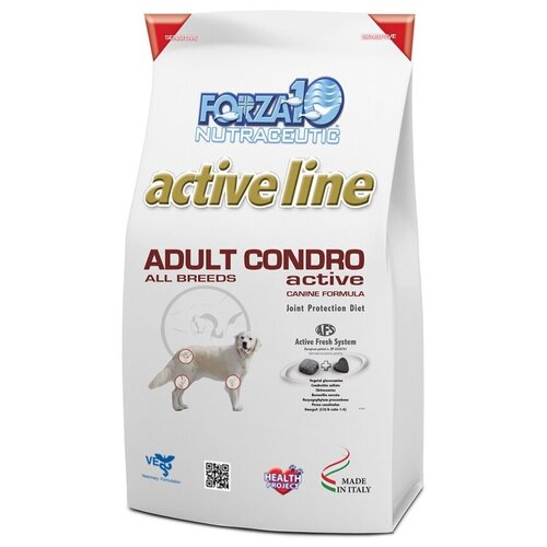 фото Сухой корм для собак Forza10 Active All Breeds Adult Condro при проблемах опорно-двигательного аппарата 1 уп. х 1 шт. х 10000 г