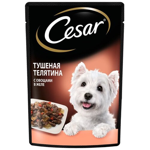 фото Влажный корм для собак Cesar телятина, с овощами 1 уп. х 1 шт. х 85 г