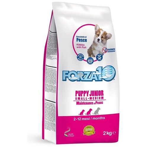 фото Сухой корм для щенков Forza10 Maintenance Puppy Junior Small/Medium, рыба 1 уп. х 1 шт. х 2000 г