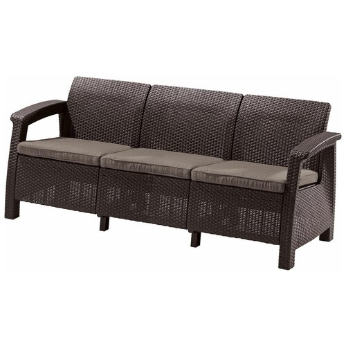 фото Диван KETER Corfu Love Seat Max коричневый, заказать за 31300 рублей