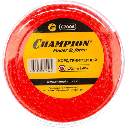 Леска (корд) CHAMPION Twisted Square 2.4 мм фото