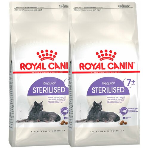 фото Сухой корм для стерилизованных пожилых кошек Royal Canin старше 7 лет 2 шт. х 1500 г