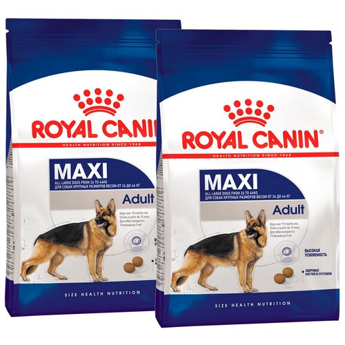 фото ROYAL CANIN MAXI ADULT для взрослых собак крупных пород (15 + 15 кг)