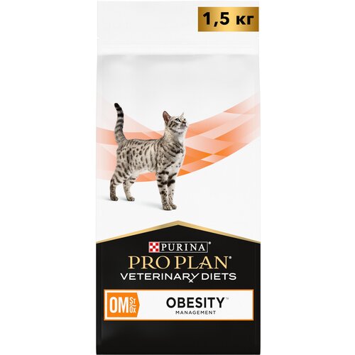 фото Сухой корм для кошек Pro Plan Veterinary Diets Obesity Management при ожирении 1,5 кг