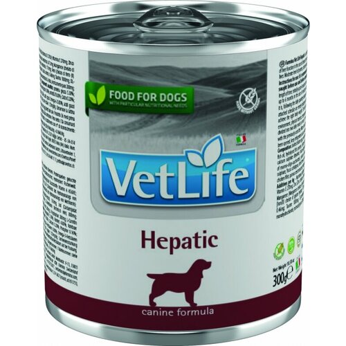 фото Vet Life Dog Hepatic с курицей диетический влажный корм для собак при хронической печеночной недостаточности