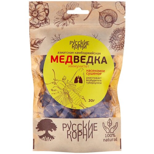 фото Концентрат Русские корни Медведка азиатская сушеная, 30 г