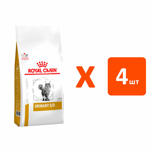 фото ROYAL CANIN URINARY S/O LP34 для взрослых кошек при мочекаменной болезни 1,5 кг х 4 шт