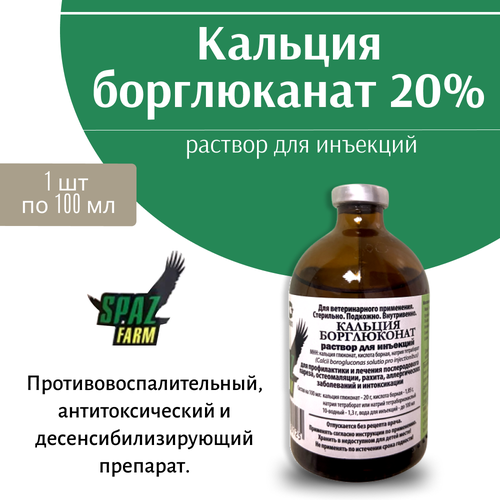 фото Кальций борглюконат 20% 100мл