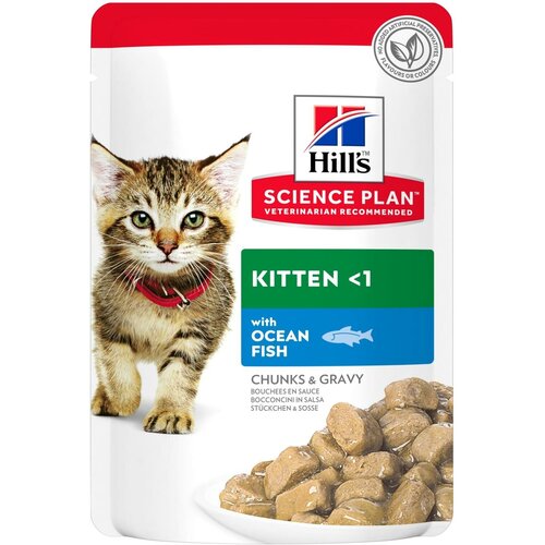 фото HILL'S SP Kitten Healthy Development Пауч д/котят с Океанической рыбой, соус