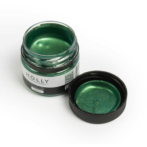 фото Holly Professional Декоративный гель для волос, лица и тела COLOR GEL Holly Professional, Green, 20 мл