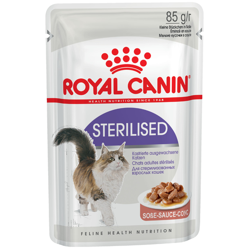 фото Влажный корм для стерилизованных кошек Royal Canin Sterilised (в соусе) 20 шт. х 85 г (кусочки в соусе)