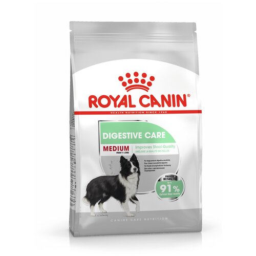 фото ROYAL CANIN MEDIUM DIGESTIVE CARE 3 кг сухой корм для взрослых и стареющих собак средних размеров с чувствительным пищеварением 3 шт