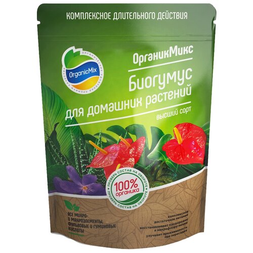 фото Удобрение Organic Mix Биогумус, 1.5 л, 985 г, 1 уп.